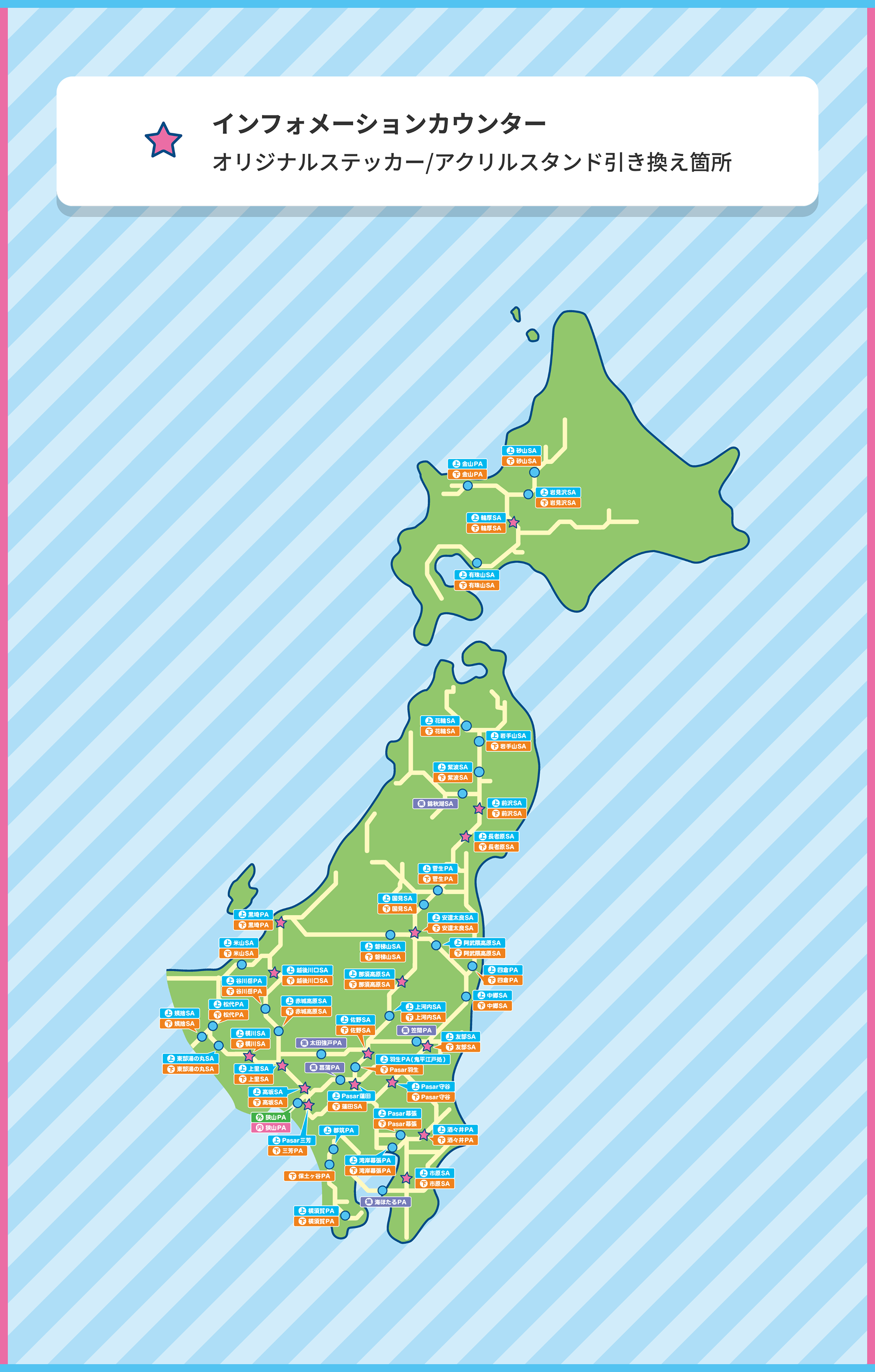 対象SA/PAマップ